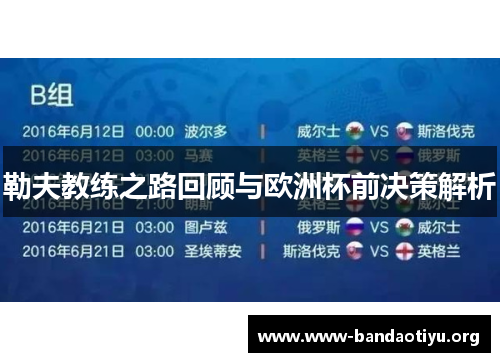 勒夫教练之路回顾与欧洲杯前决策解析